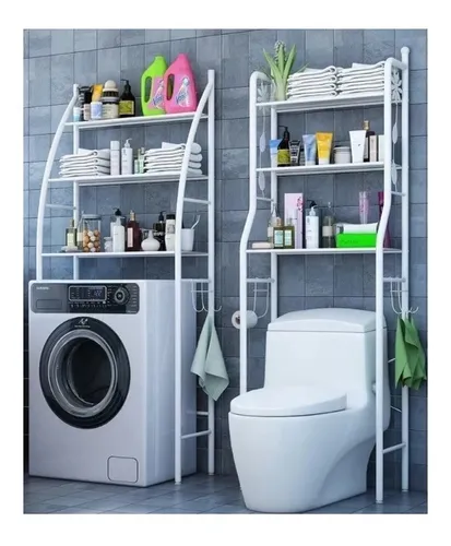  Estante de acero inoxidable para lavadora, estante  independiente para lavadora, estante de almacenamiento sobre tambor,  lavadora de baño, tamaño 67.3 in : Electrodomésticos