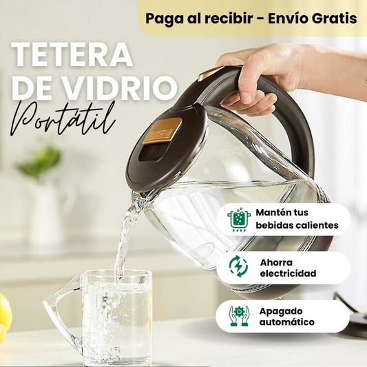 Tetera de Vidrio  (Lo más higiénico para tus bebidas)