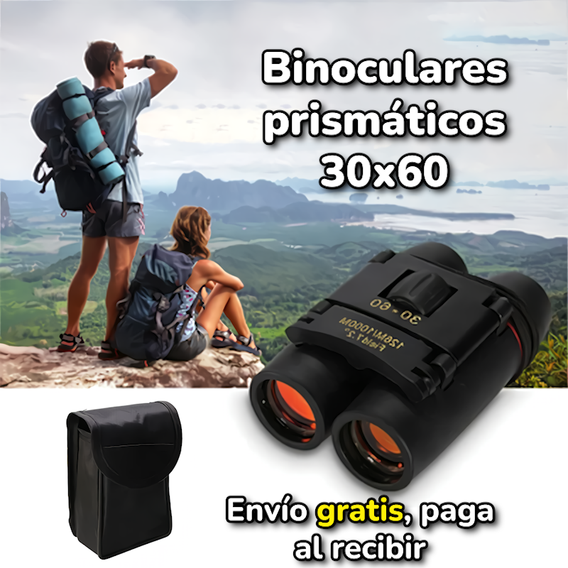 Binocular prismático 30x60