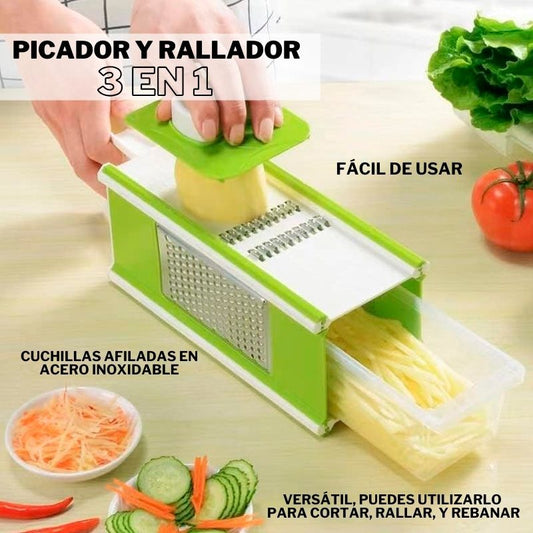 Picador y rallador 3 en 1